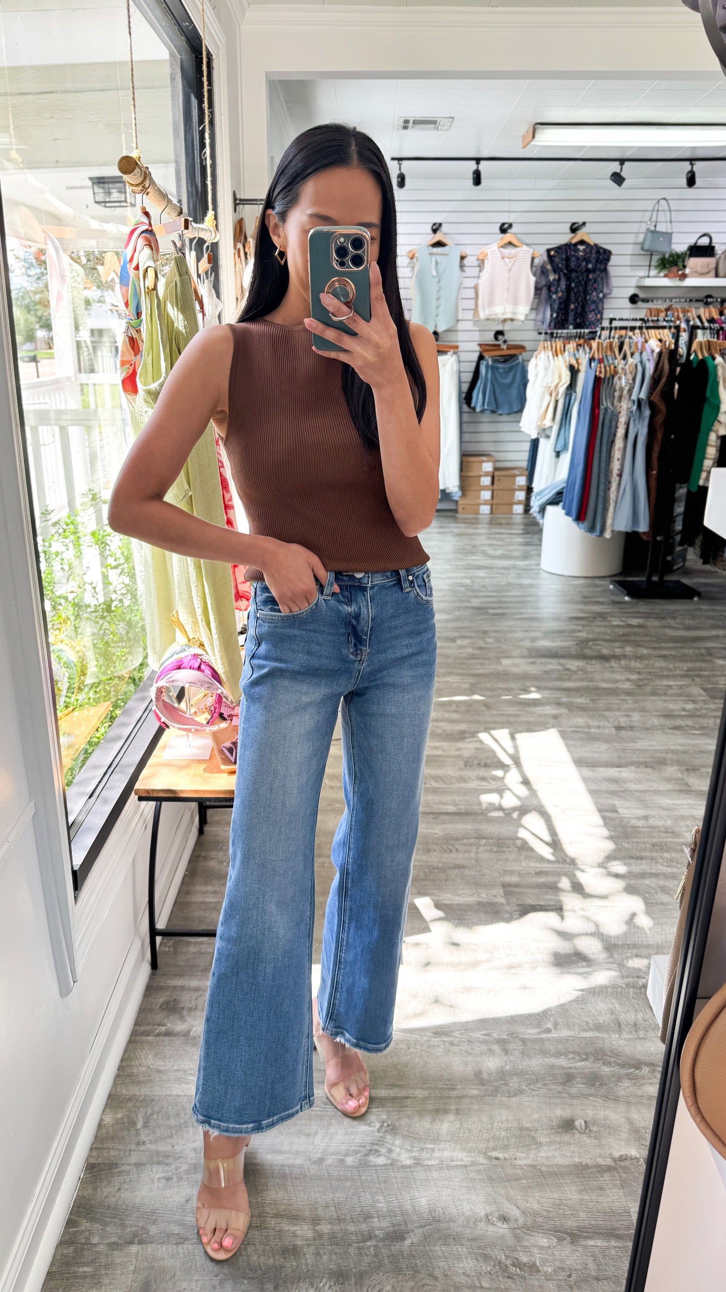 Bailey Crop Wide Denim