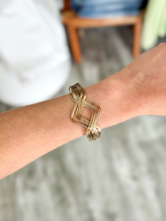 Crossover Cuff Bracelet