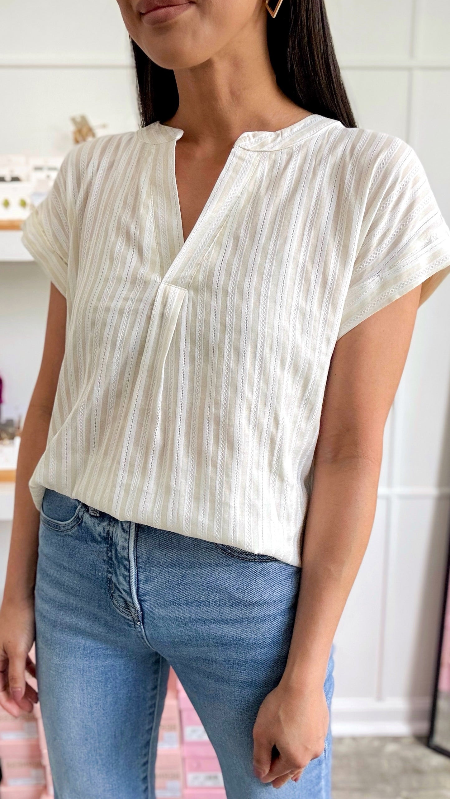 Mack Button Back Top