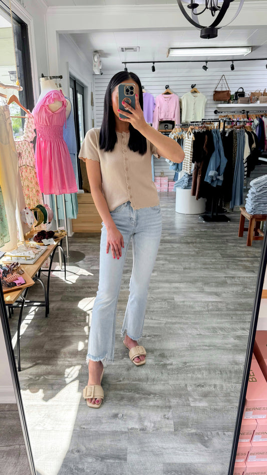 Amity HR Kick Flare Denim