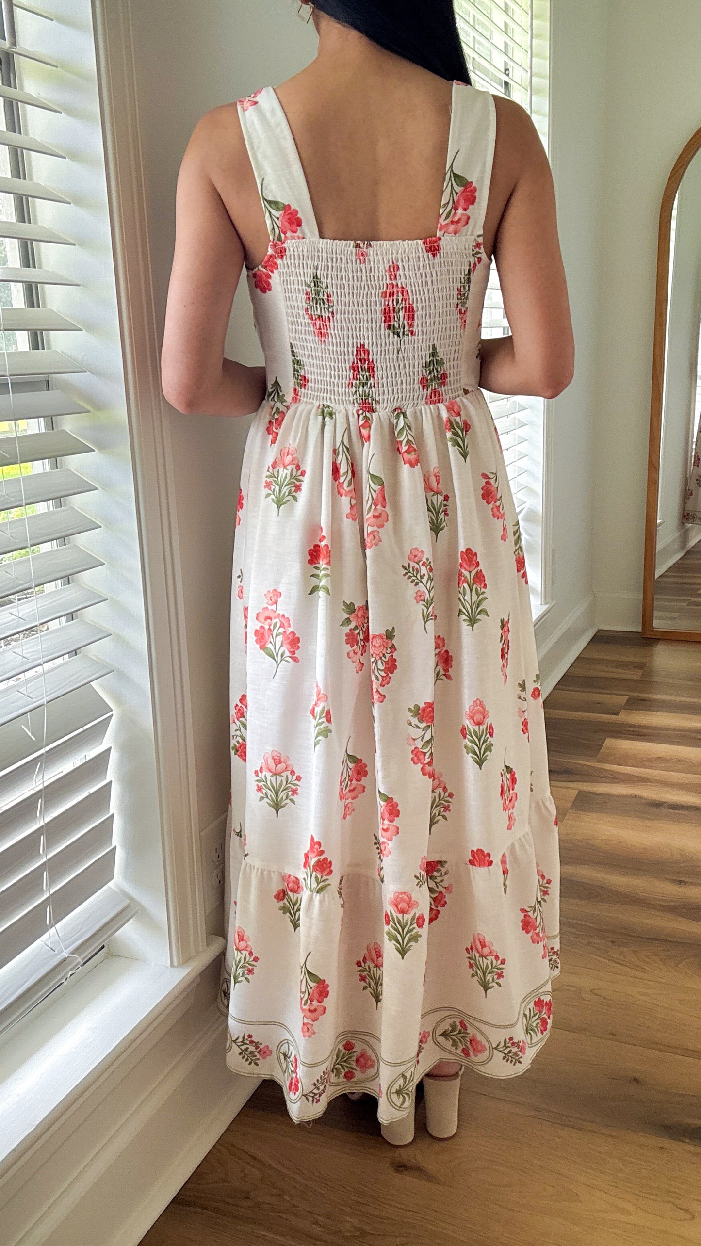 Bouquet Of Flowers Midi Dress