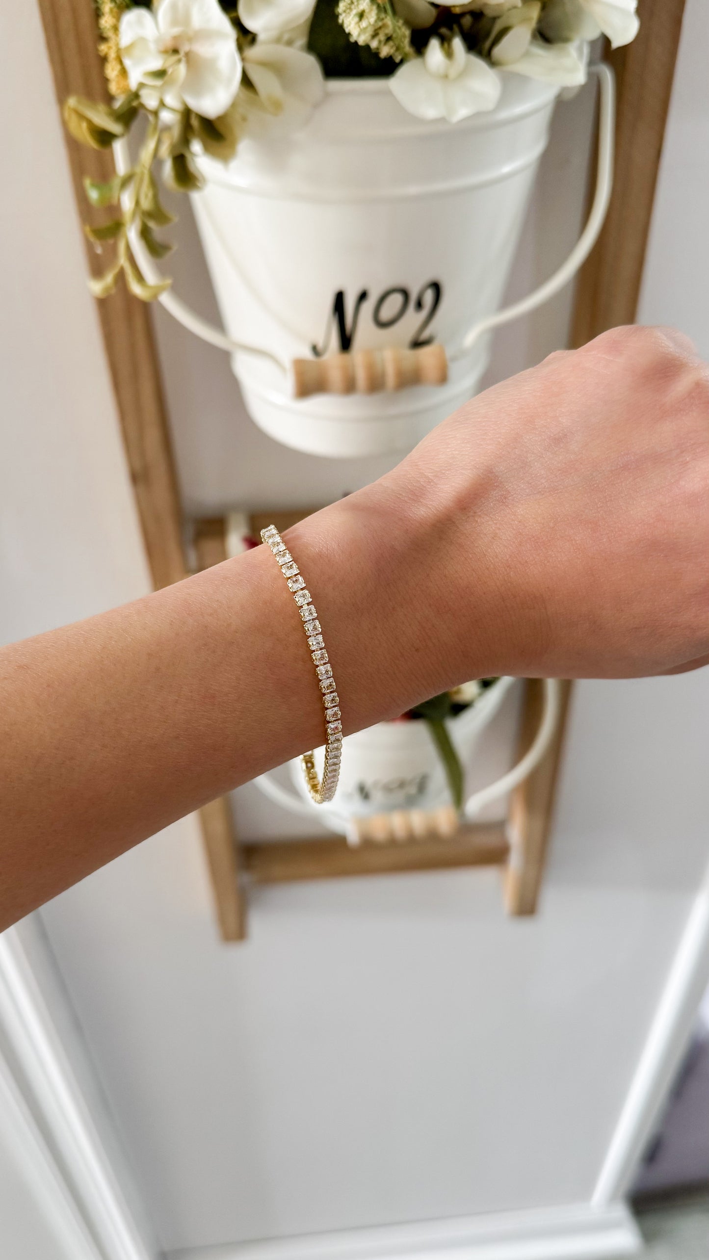 24K Gold Filled Cz Bracelet