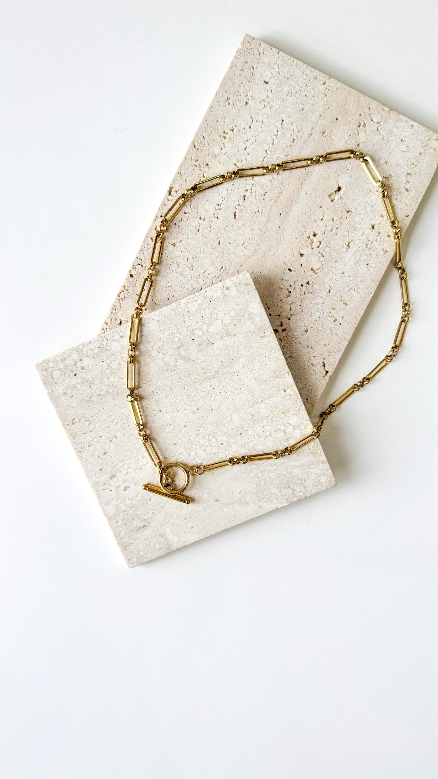 Stainless Steel Toggle Necklace