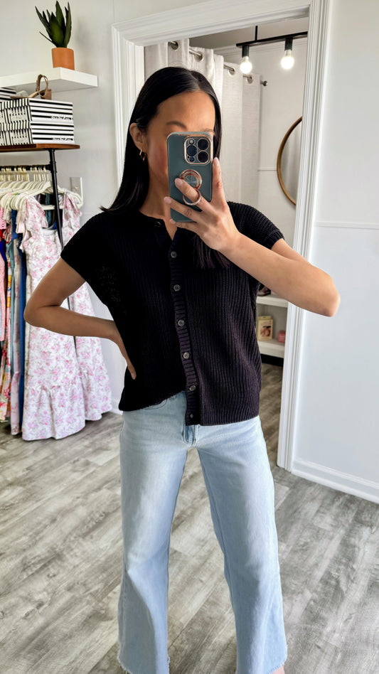 Button Down Cardigan Top