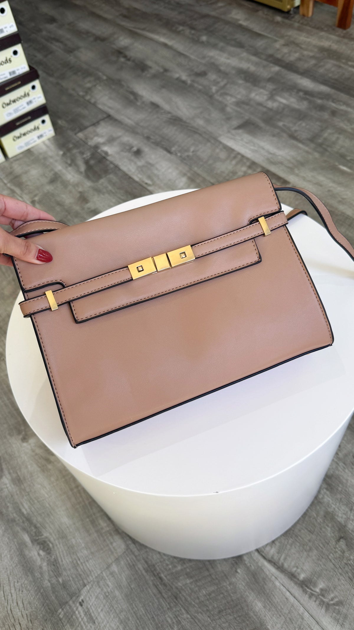Belt Lock Shoulder Bag