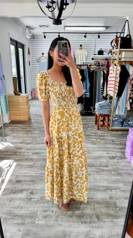 Field Of Flowers Midi Dress