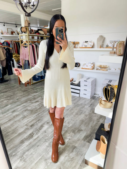Milli Cream Sweater Dress