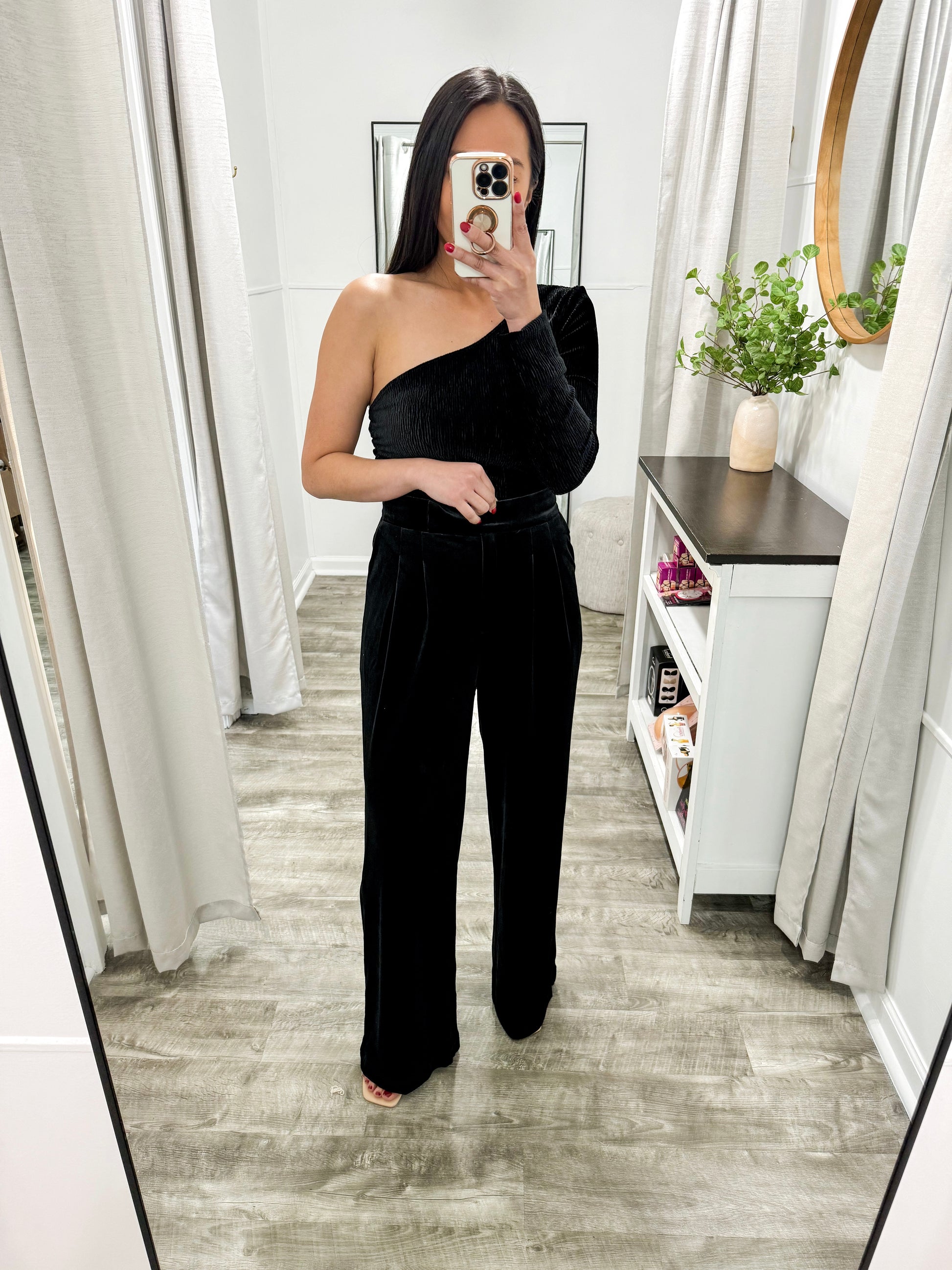 Wide Leg Velvet Pants- Black Compel Clothing Boutique Wide Leg Velvet Pants- Black Compel Clothing Boutique