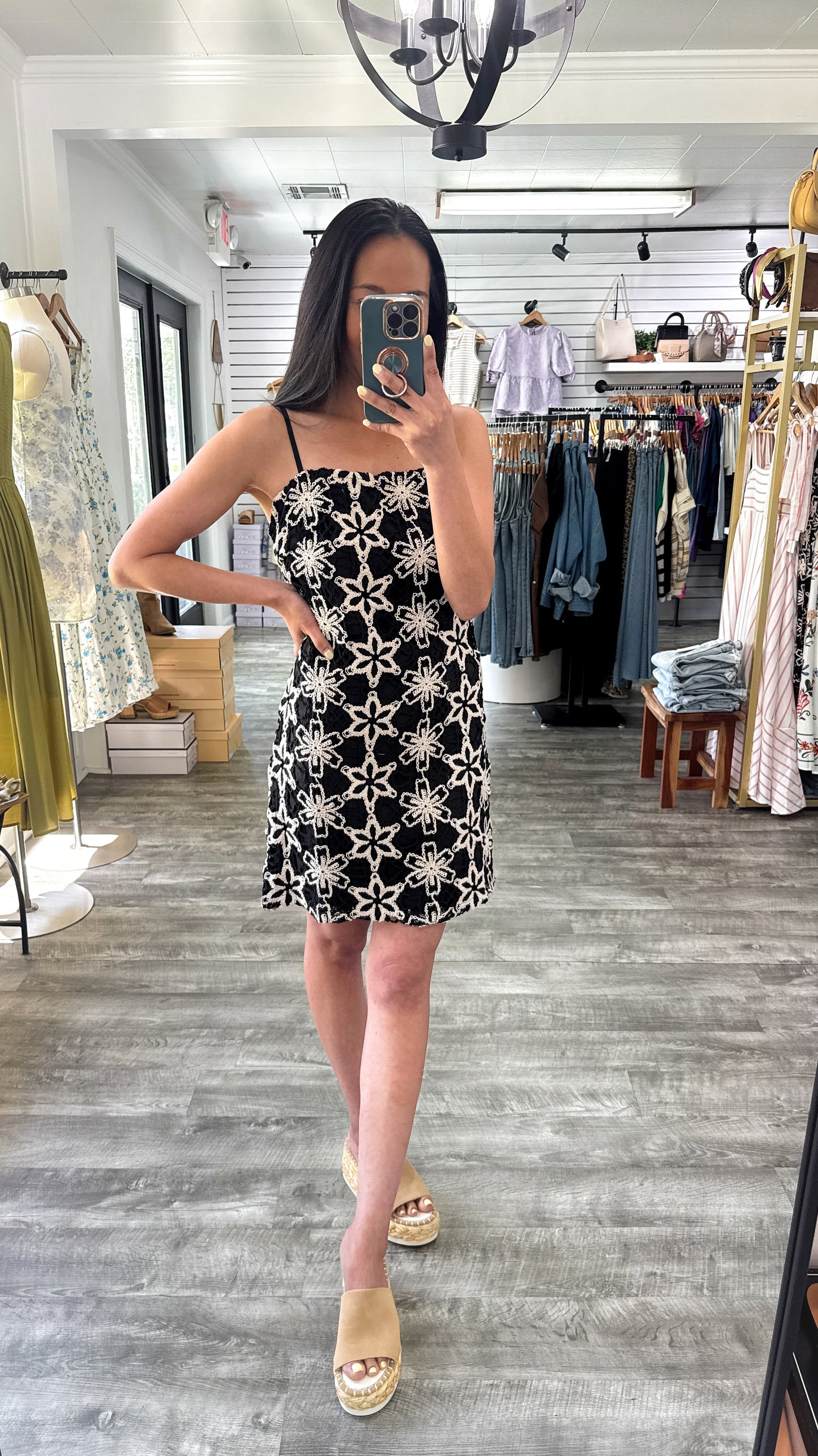 Abstract Crochet Dress