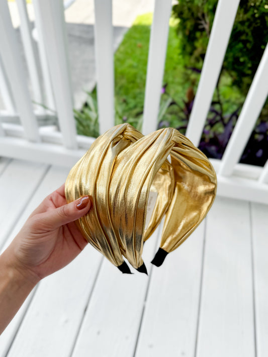 Gold Metallic Headband