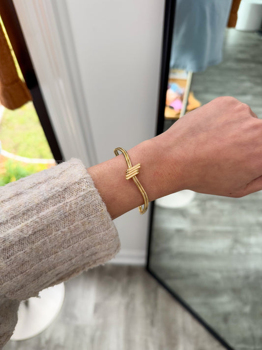 Lined Up Cuff Bracelet