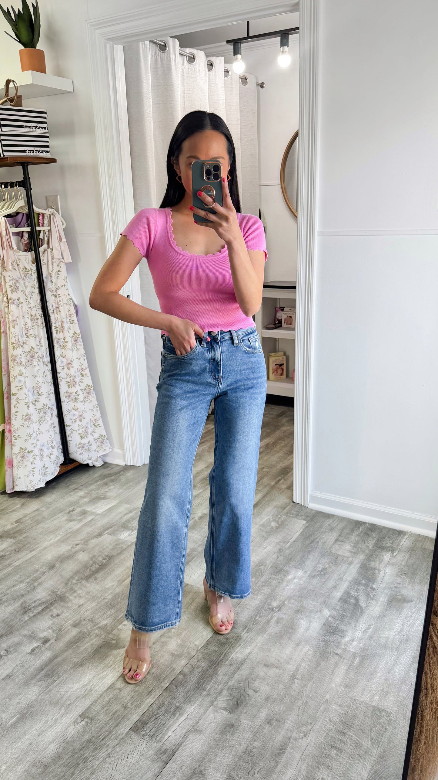 Mickie Ankle Wide Denim