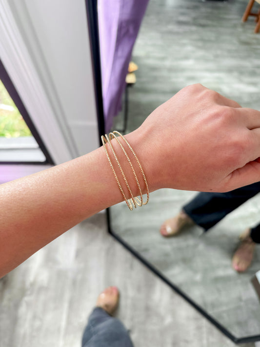 Dainty Layered Cuff Bracelet