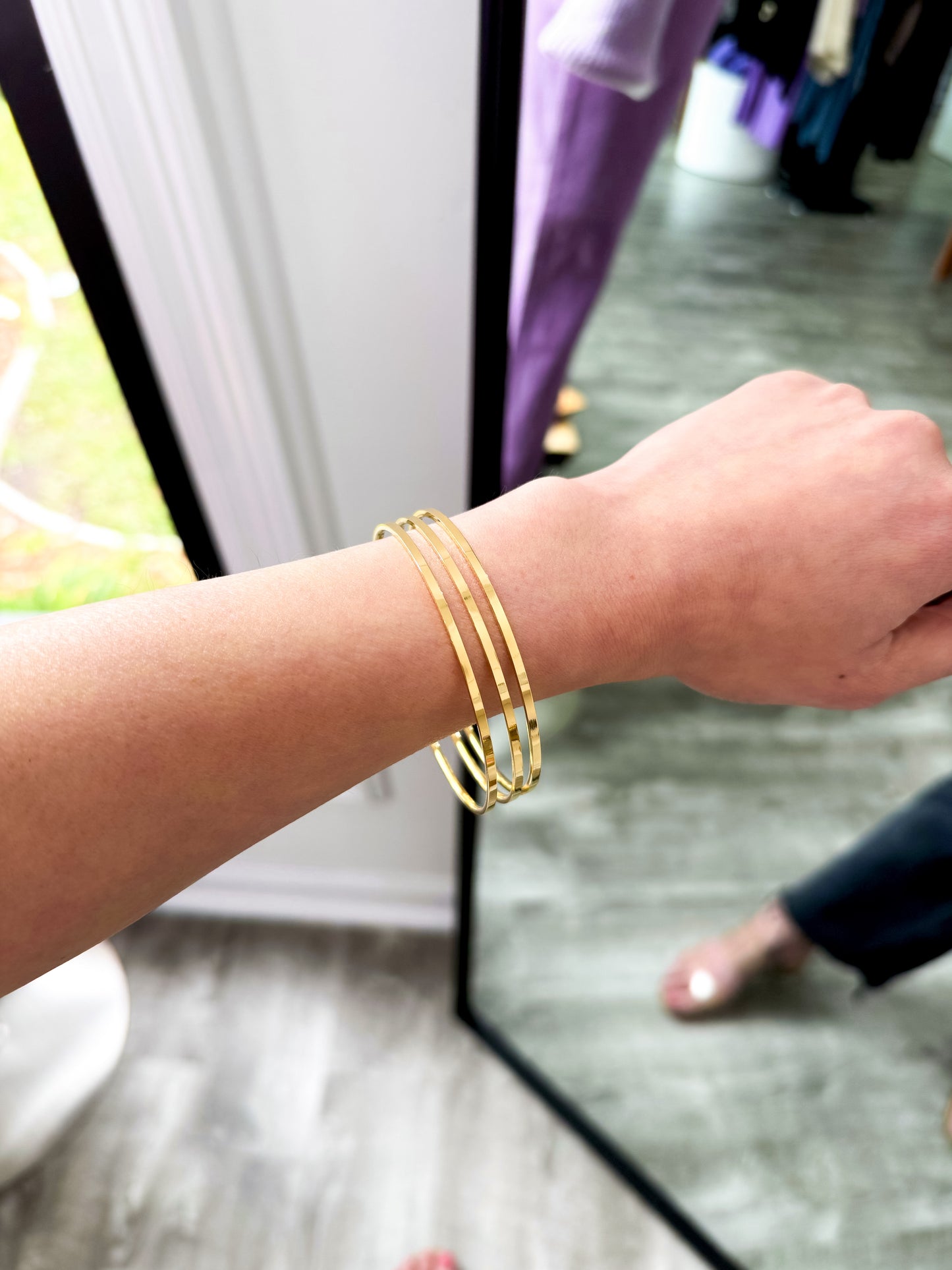 Stainless Steel Bangle Set