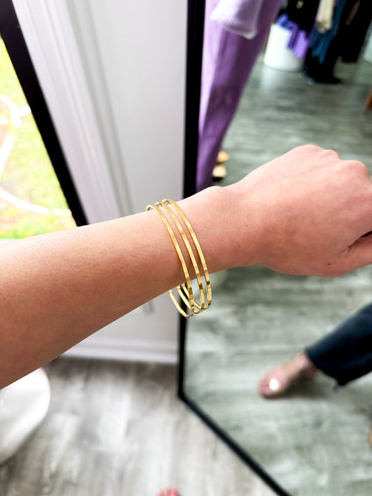 Stainless Steel Bangle Set