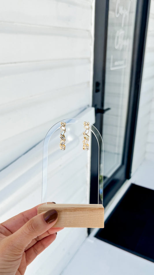 Baguette Hoop Earring