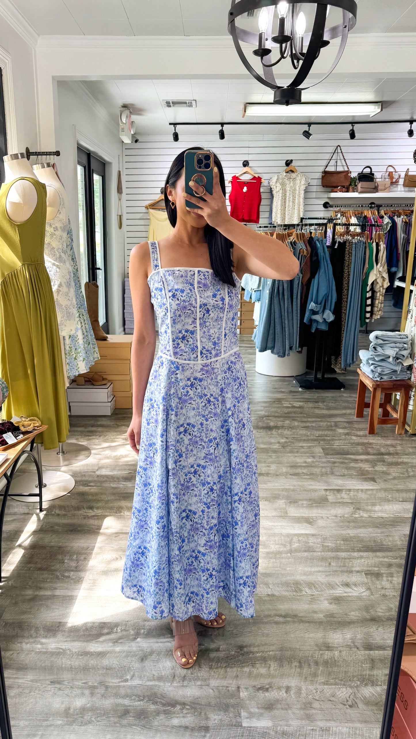 Blue Iris Maxi Dress