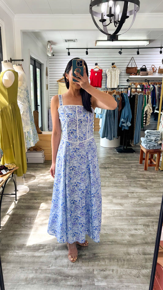 Blue Iris Maxi Dress