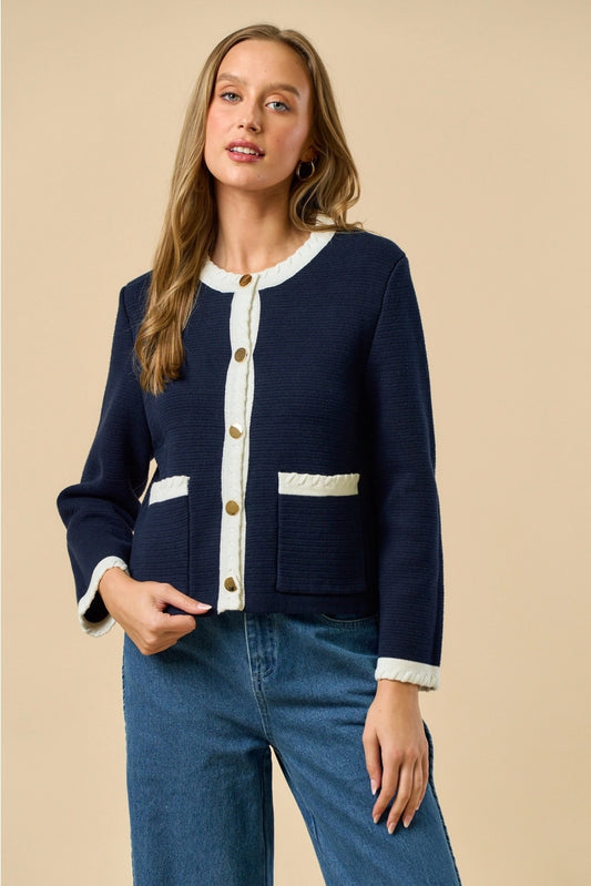 Loop Cardigan Top