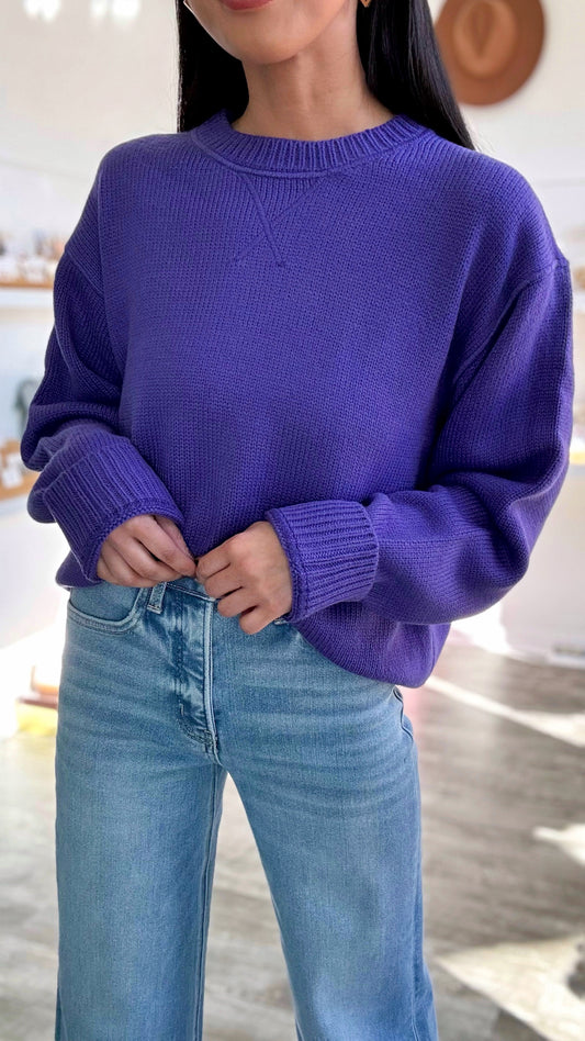 Crew Sweater - Iris