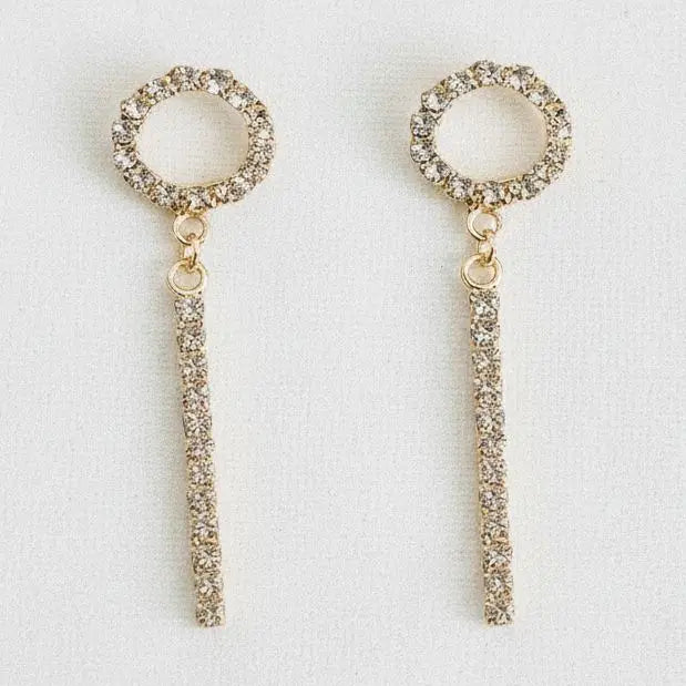 Vintage-Inspired Geometric Drop Earrings