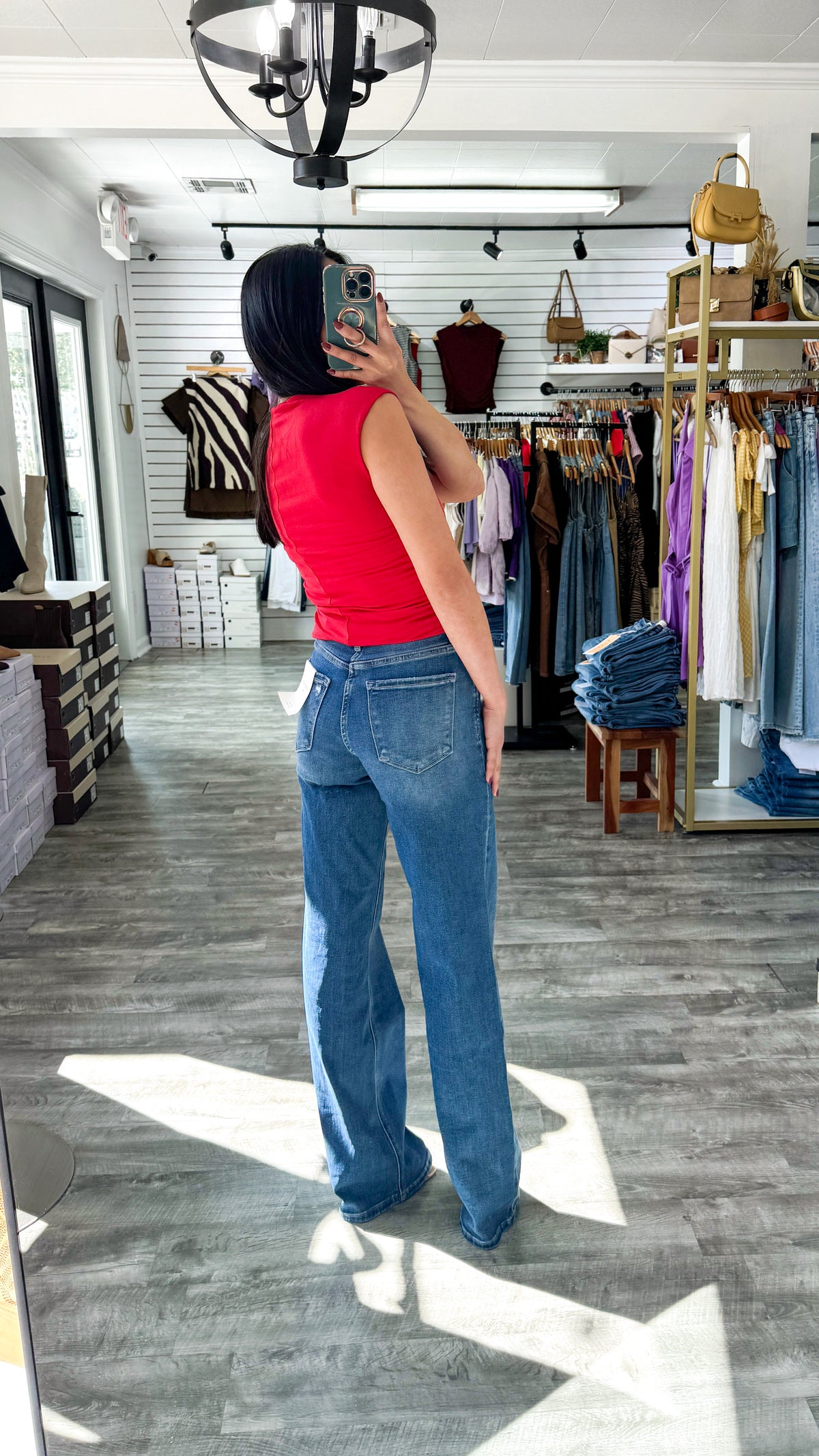 Tummy Control 90’s Wide Denim- FULL LENGTH