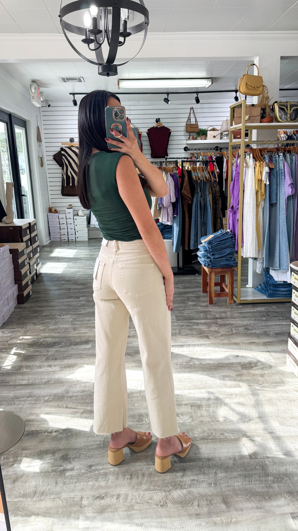 Swan Cropped Wide Denim