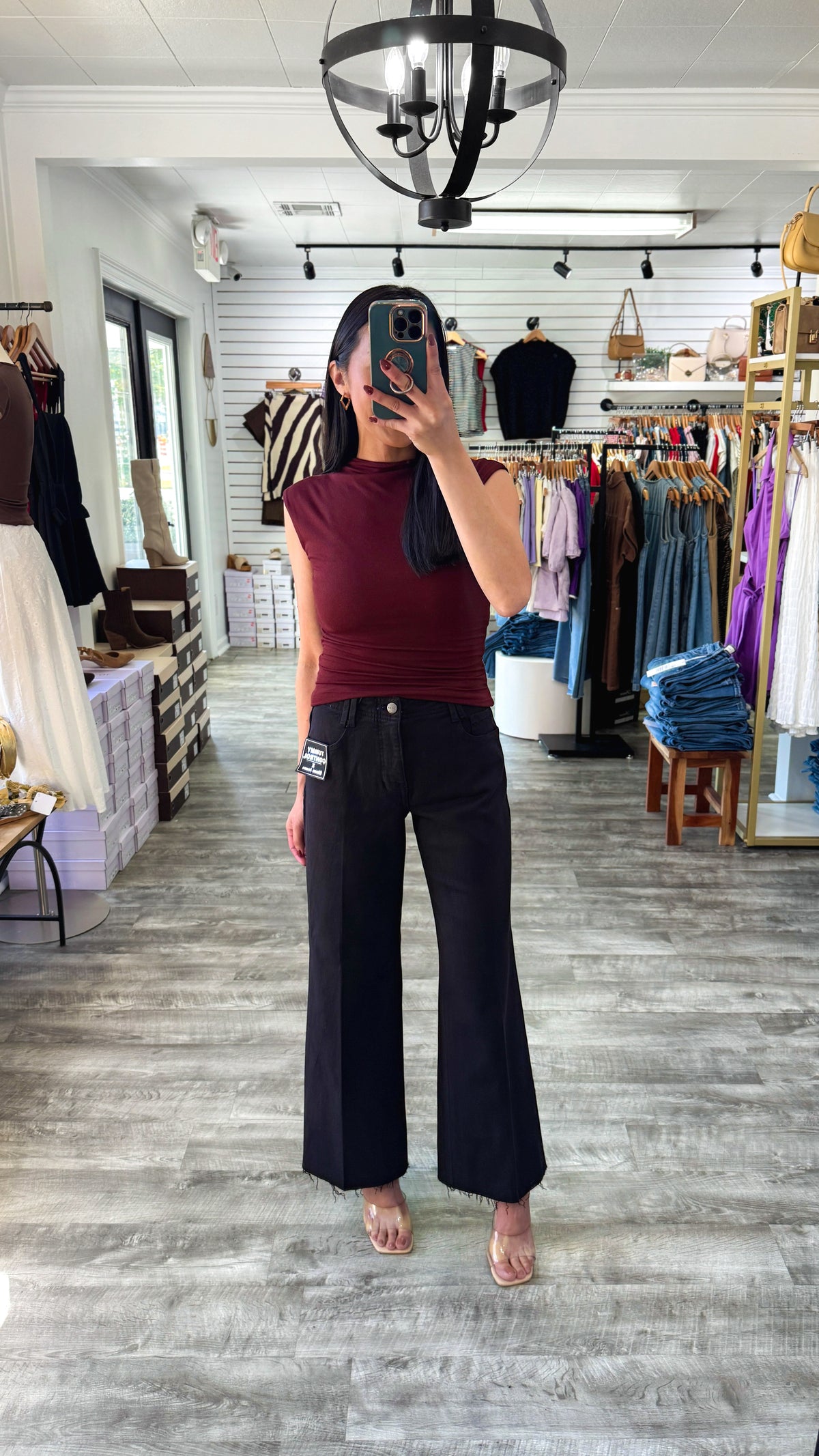 Tummy Control Ankle Wide Denim