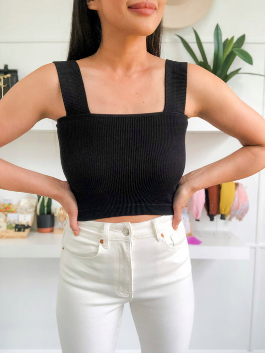 Ribbed Cropped Top