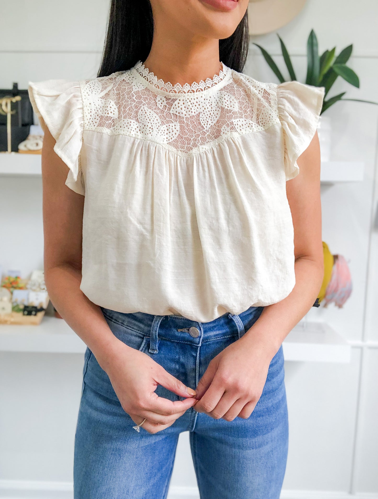 Lacey Tie Top