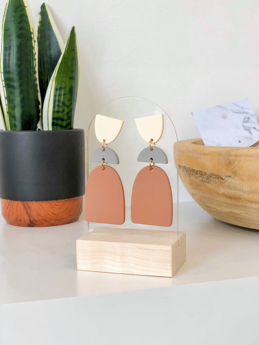 Geo Drop Earrings