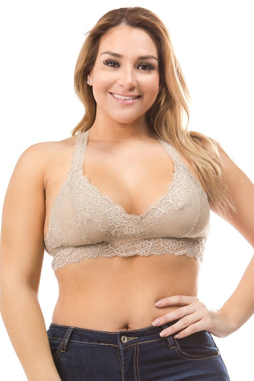 Plus Size Racerback Bralette