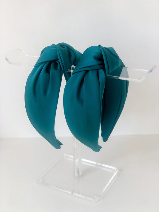 Emerald Satin Headband