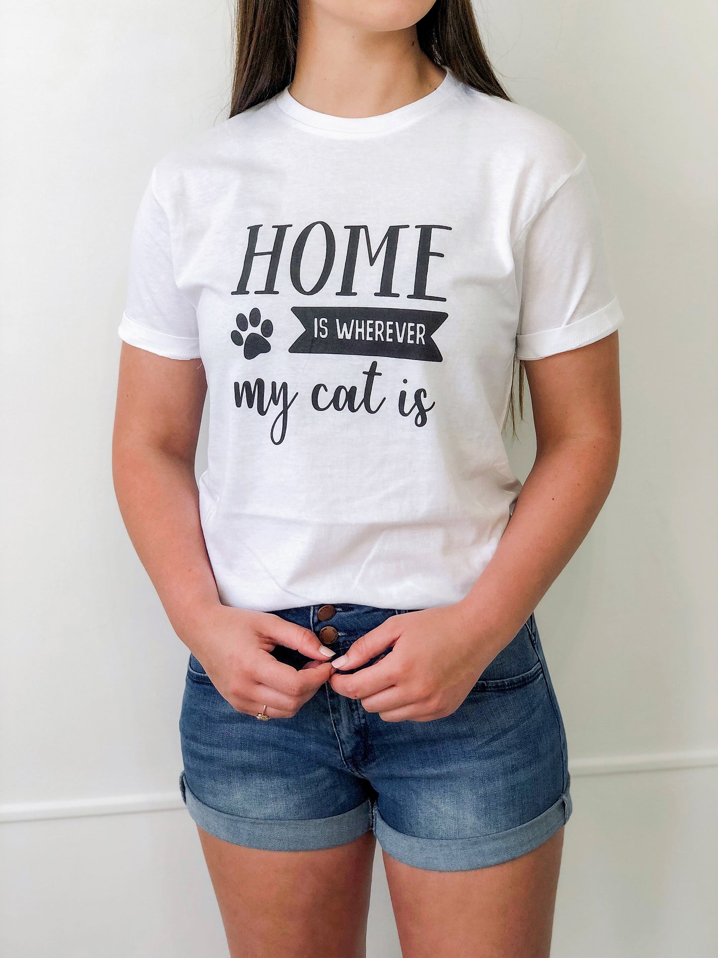 Home Is Where My Cat Is Graphic Tee