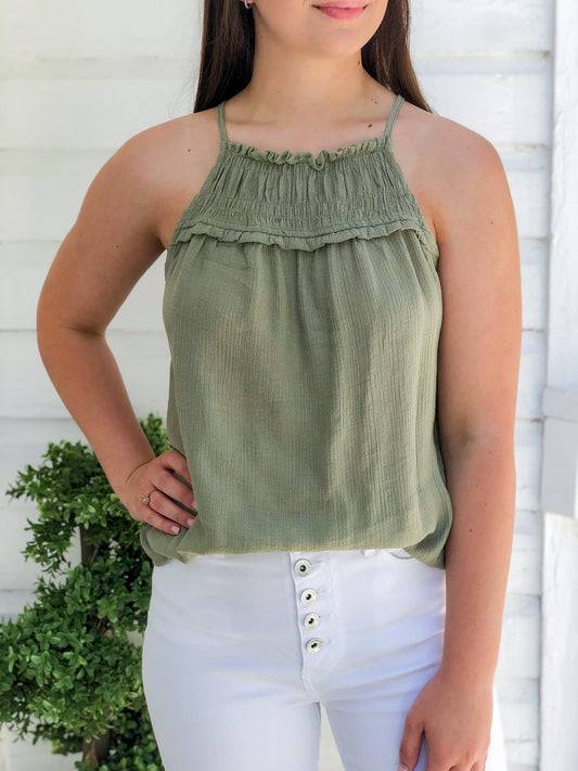 Smocked Cami Top
