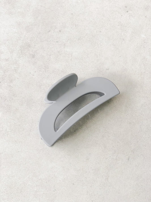 Grey Half Moon Hair Clip
