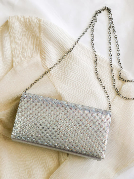 Silver Sparkle Clutch