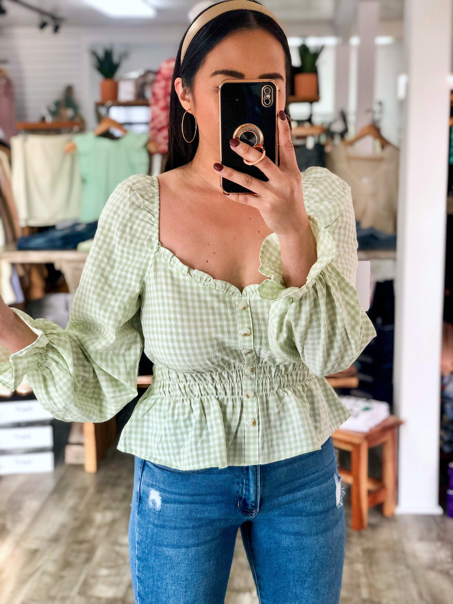 Gingham Top