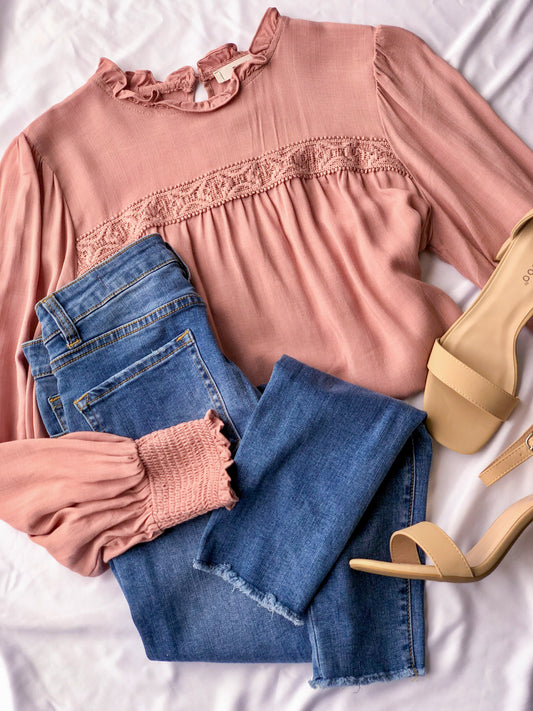 Baylor Mock Neck Top