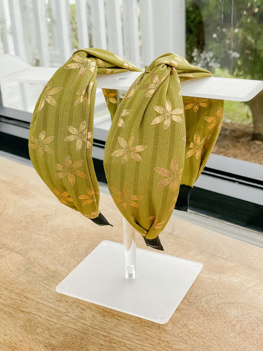 Green Foil Stamped Headband